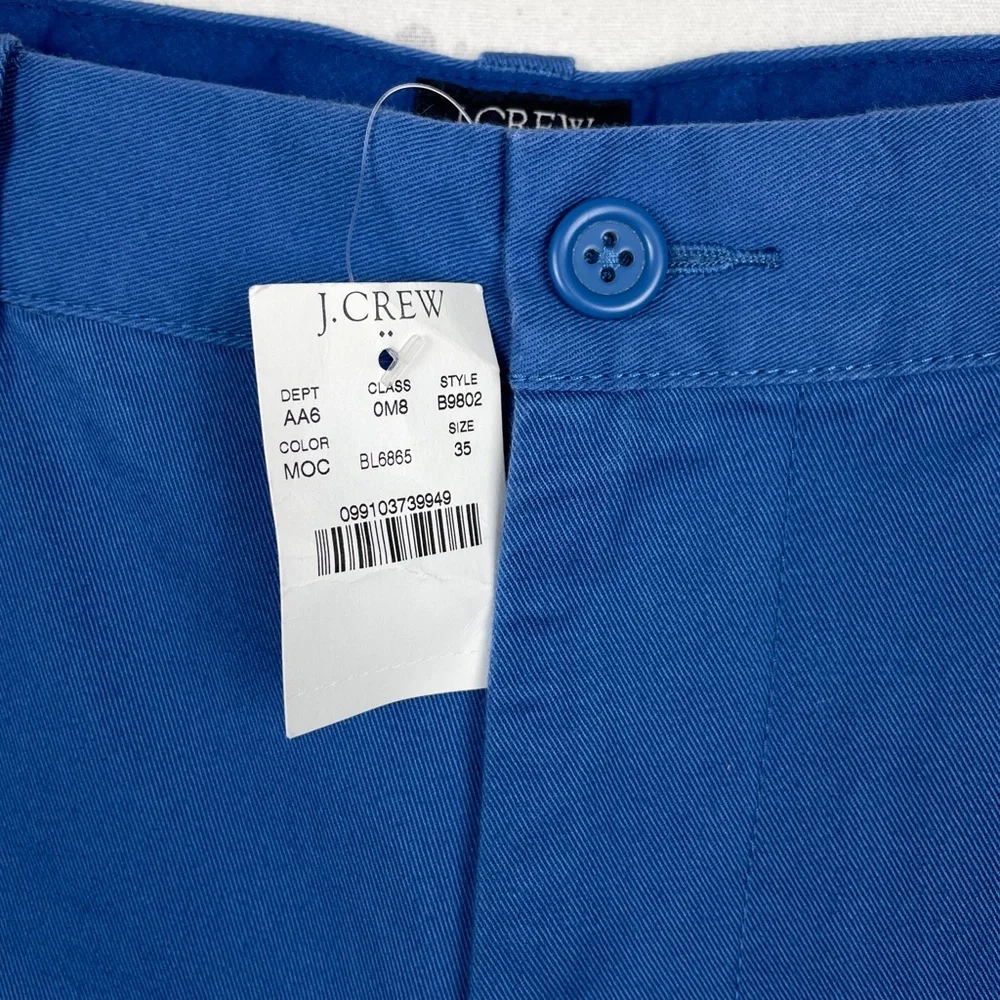NWT J. Crew Factory Varick Shorts 35W Blue